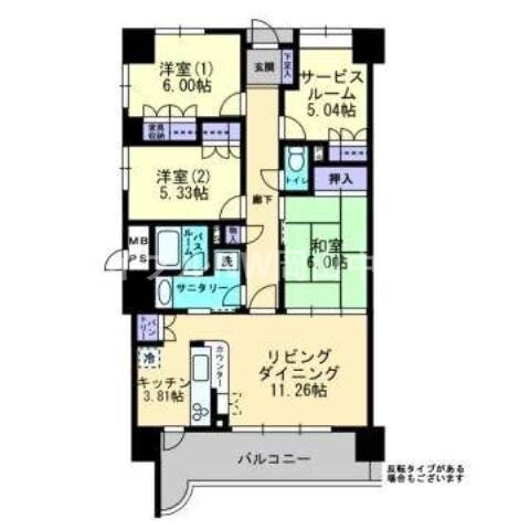 岡山県岡山市北区国体町 岡山駅 3LDK マンション 賃貸物件詳細