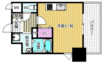 大阪府大阪市中央区東高麗橋 北浜駅 ワンルーム マンション 賃貸物件詳細