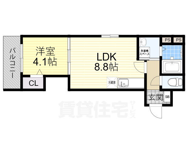 大阪府大阪市西成区南津守７ 北加賀屋駅 1LDK アパート 賃貸物件詳細