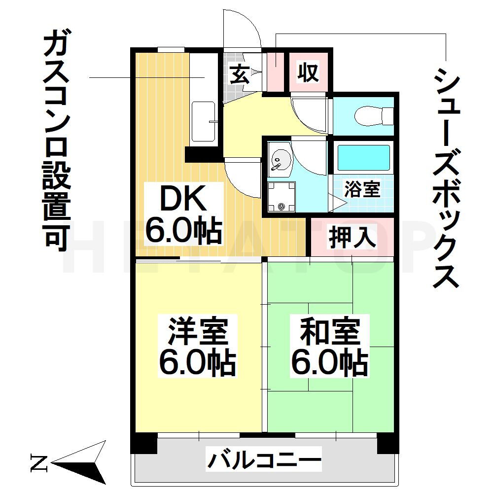 愛知県名古屋市瑞穂区洲山町３ 新瑞橋駅 2DK マンション 賃貸物件詳細