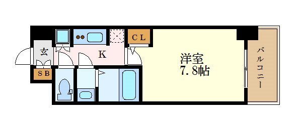 Ｓ－ＲＥＳＩＤＥＮＣＥ志賀本通 2階 1K 賃貸物件詳細
