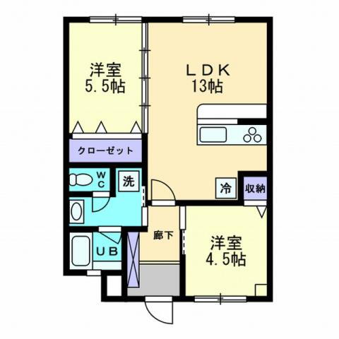 第２せいざんビル 2階 2LDK 賃貸物件詳細