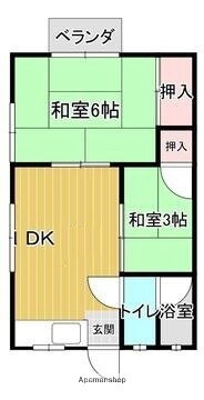 広島県広島市南区山城町 県病院前駅 2DK アパート 賃貸物件詳細