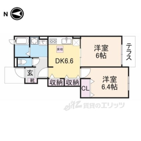 フェリス・ユー２ 1階 2DK 賃貸物件詳細