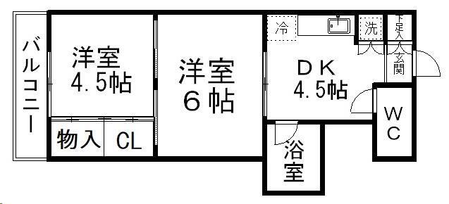 宮城県仙台市青葉区高松２ 東照宮駅 2DK マンション 賃貸物件詳細