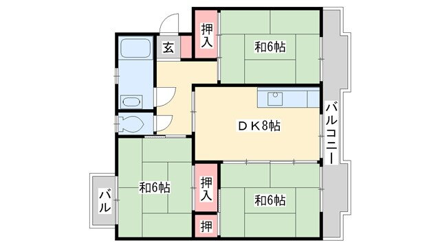福岡県大野城市白木原４ 白木原駅 3DK マンション 賃貸物件詳細
