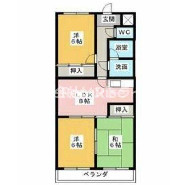 愛知県一宮市奥町字三出西 奥町駅 3DK アパート 賃貸物件詳細