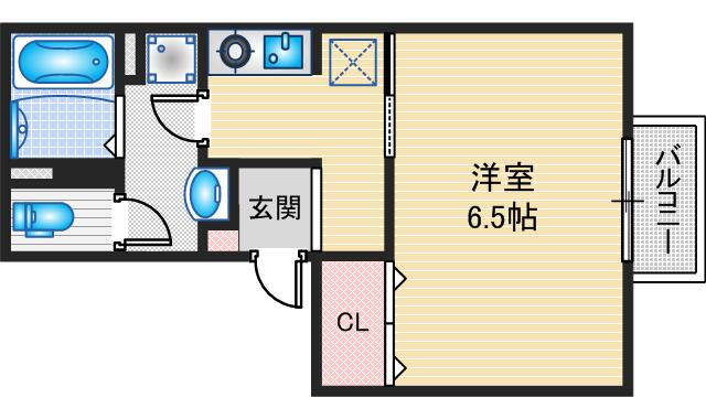 セジュール千里丘 2階 1K 賃貸物件詳細