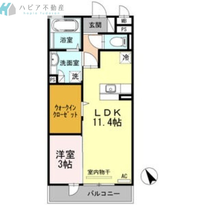 山口県光市中央１ 光駅 1LDK アパート 賃貸物件詳細