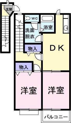 兵庫県高砂市阿弥陀町北池 曽根駅 2DK アパート 賃貸物件詳細