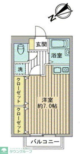 アメニティＫ 1階 ワンルーム 賃貸物件詳細