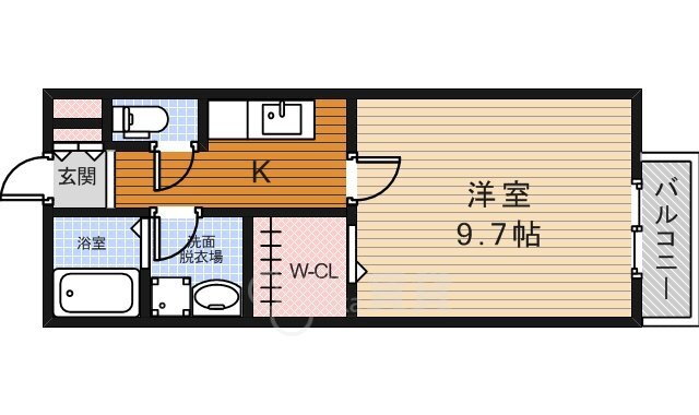 大阪府箕面市桜５ 牧落駅 1K アパート 賃貸物件詳細