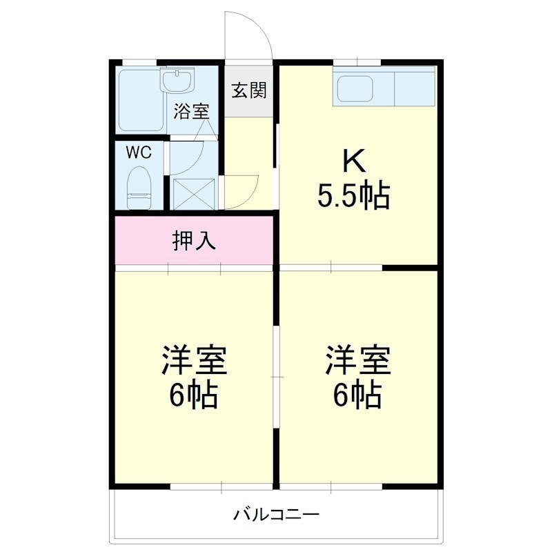静岡県浜松市中央区高丘西３ 上島駅 2K アパート 賃貸物件詳細