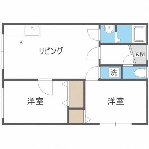 北海道札幌市清田区北野五条２ 南郷１８丁目駅 2LDK アパート 賃貸物件詳細