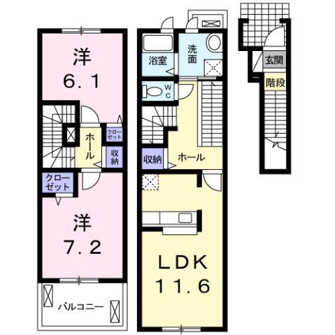 静岡県浜松市中央区三島町 浜松駅 2LDK アパート 賃貸物件詳細