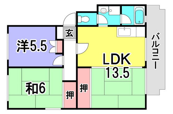 広島県広島市西区井口４ 修大協創中高前駅 2LDK マンション 賃貸物件詳細