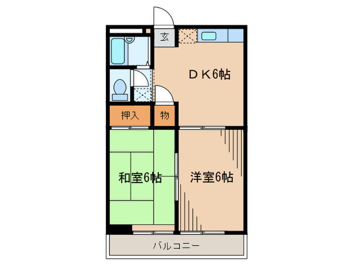 神奈川県横浜市緑区中山５ 中山駅 2DK マンション 賃貸物件詳細