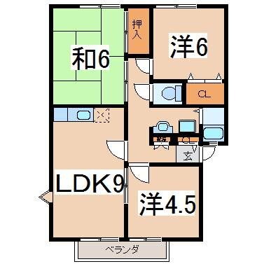 山梨県中巨摩郡昭和町河西 常永駅 3LDK アパート 賃貸物件詳細