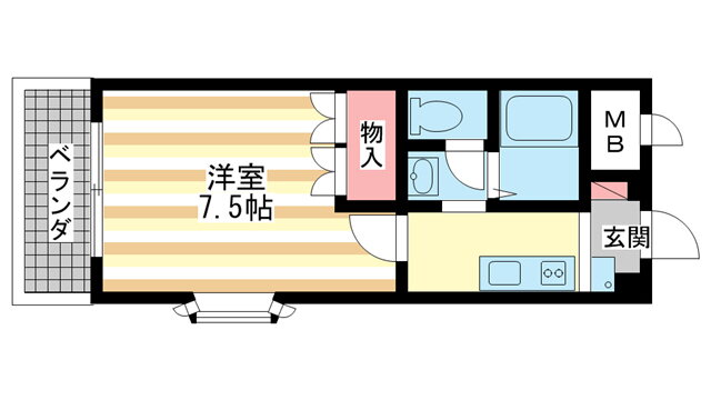 奈良県奈良市学園緑ヶ丘２ 学園前駅 1K マンション 賃貸物件詳細