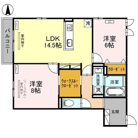 ＤーＲｅｓｉｄｅｎｃｅ諸江町ＣＯＥＵＲ 2階 2LDK 賃貸物件詳細