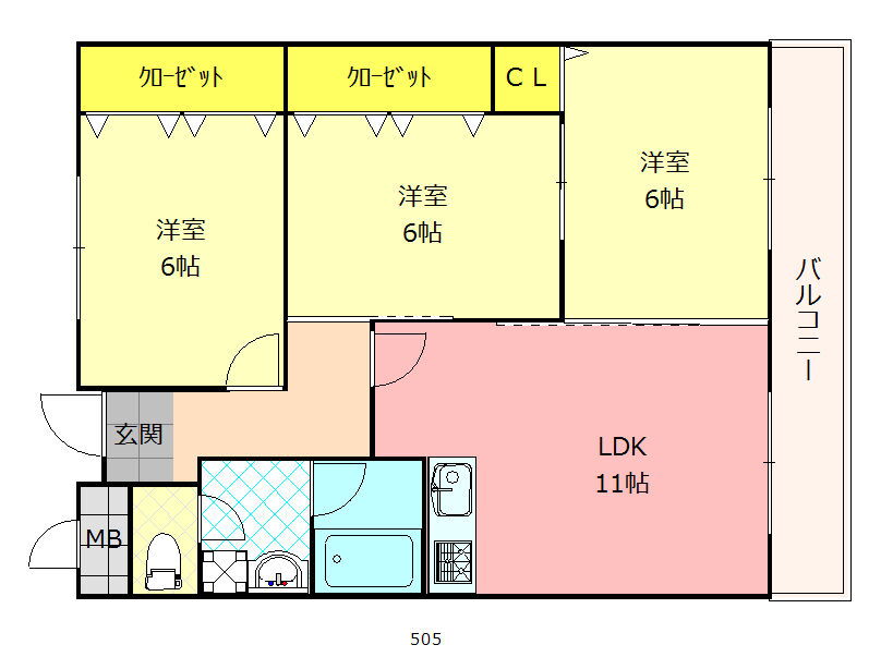 大阪府八尾市上之島町北１ 河内山本駅 3LDK マンション 賃貸物件詳細