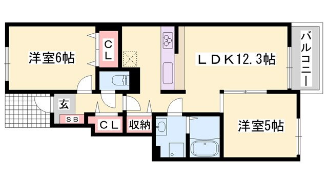 兵庫県姫路市香寺町溝口 溝口駅 2LDK アパート 賃貸物件詳細