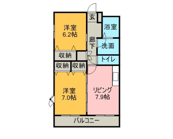 愛知県日進市岩崎台３ 星ヶ丘駅 2LDK アパート 賃貸物件詳細