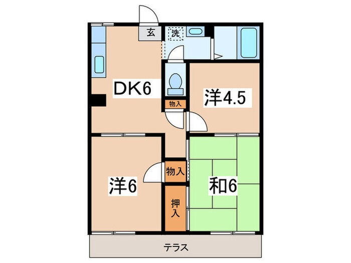 コ－ポサラ 1階 3DK 賃貸物件詳細