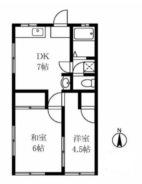 光荘２号館 2階 2DK 賃貸物件詳細