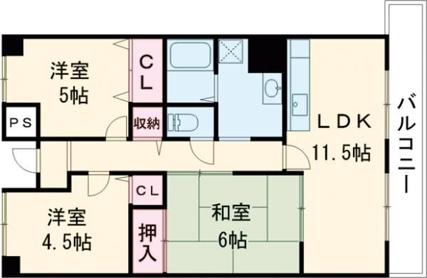 セントフォレスト 3階 3LDK 賃貸物件詳細