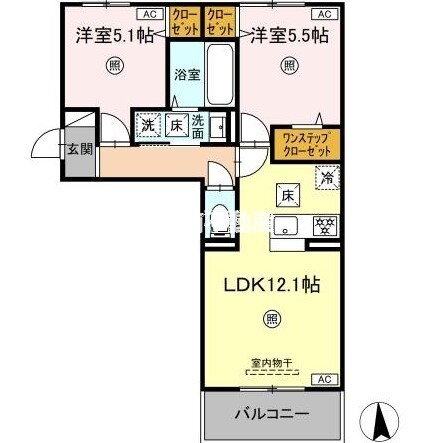 熊本県玉名市岩崎 玉名駅 2LDK アパート 賃貸物件詳細