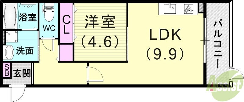 兵庫県神戸市東灘区御影２ 御影駅 1LDK アパート 賃貸物件詳細