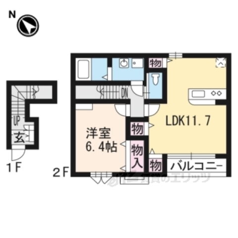 滋賀県草津市草津２ 草津駅 1LDK アパート 賃貸物件詳細