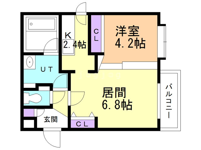 Ｎｏｒｔｈ　Ｃｒａｎｅ 3階 1LDK 賃貸物件詳細