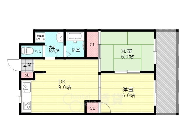 大阪府大阪市東淀川区豊里６ 上新庄駅 2DK マンション 賃貸物件詳細