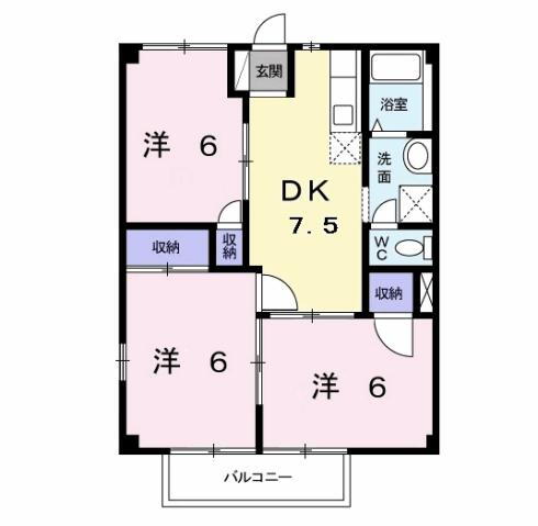 千葉県袖ヶ浦市神納２ 袖ケ浦駅 3DK アパート 賃貸物件詳細