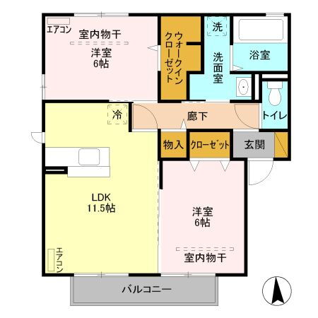 群馬県みどり市笠懸町鹿 岩宿駅 2LDK アパート 賃貸物件詳細