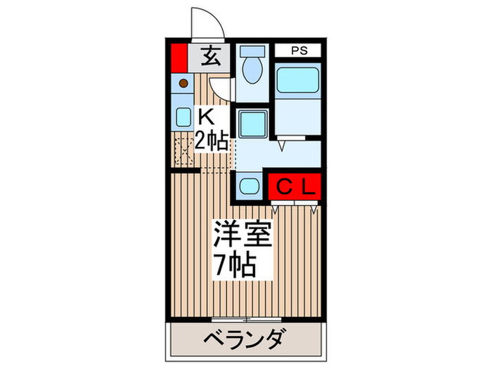 プレステージア伊奈 2階 1K 賃貸物件詳細