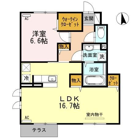 ベルク　Ａ棟 1階 1LDK 賃貸物件詳細