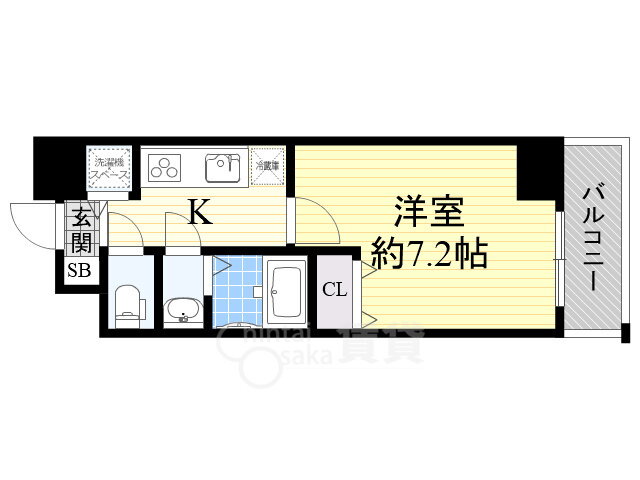 大阪府大阪市西区川口２ 阿波座駅 1K マンション 賃貸物件詳細