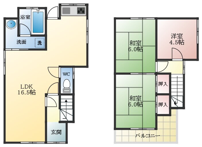 ＲＨ高見の里 3LDK 賃貸物件詳細