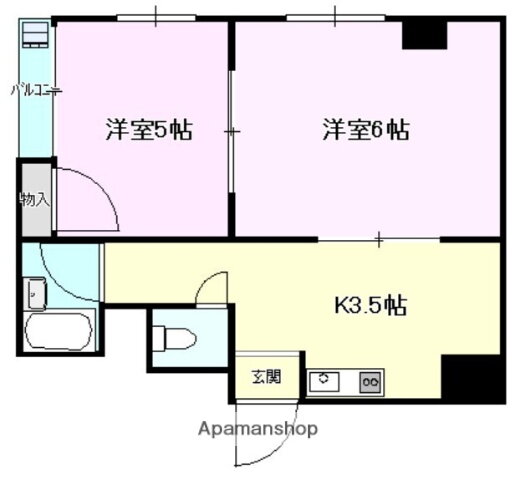 アール・アイ八雲 3階 2K 賃貸物件詳細