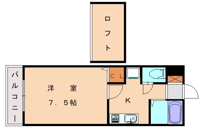 ＣＯＭＯＤＯ和白丘Ｂ 2階 1K 賃貸物件詳細