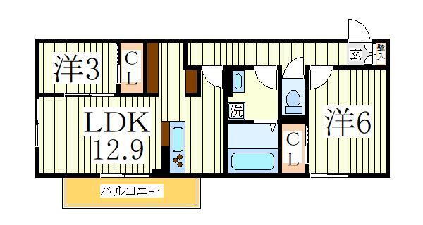 アベニューＡ 3階 2LDK 賃貸物件詳細