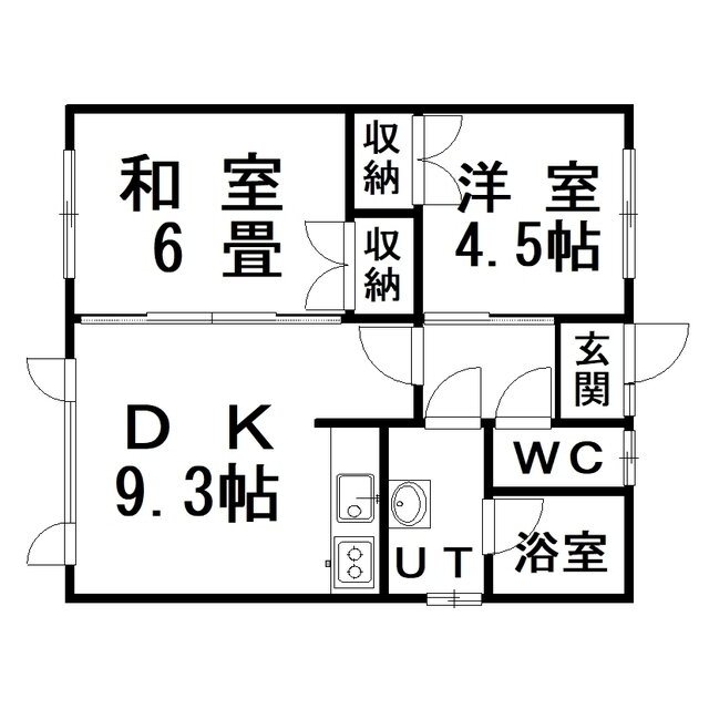 北海道釧路市双葉町 釧路駅 2DK アパート 賃貸物件詳細