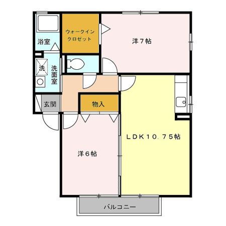 愛知県一宮市木曽川町門間字大坪 石刀駅 2LDK アパート 賃貸物件詳細