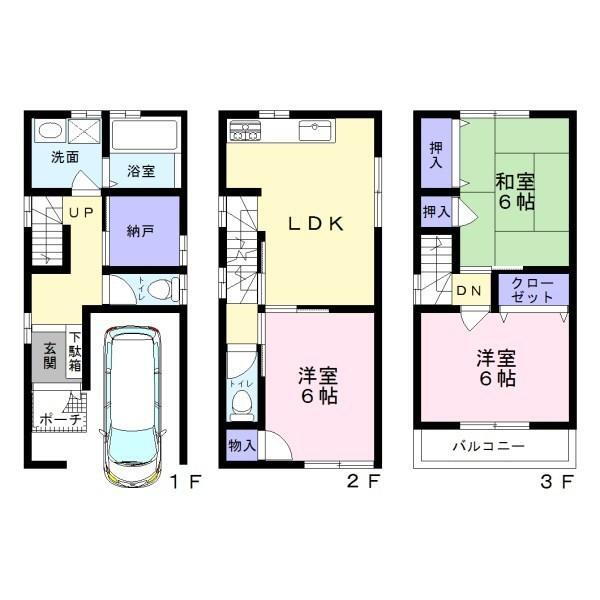 柳之町東貸家 3SLDK 賃貸物件詳細