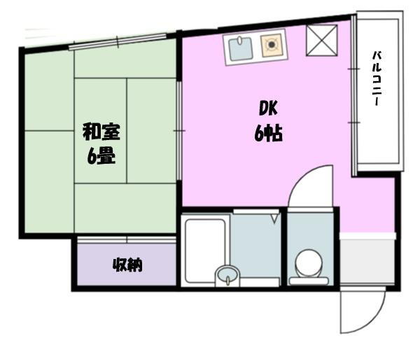 鳥取県鳥取市幸町 鳥取駅 1DK アパート 賃貸物件詳細