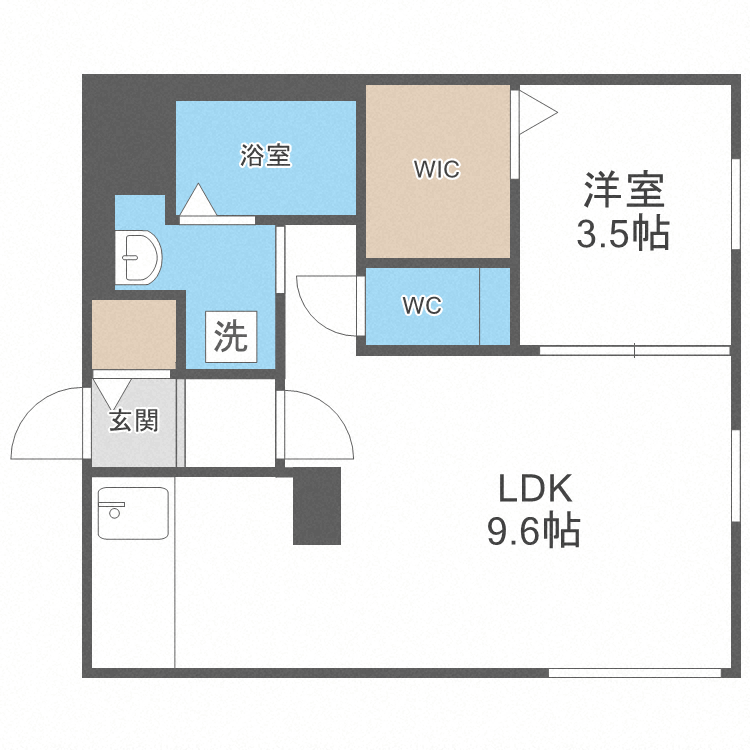 北海道札幌市中央区南八条西１６ 西１８丁目駅 1LDK マンション 賃貸物件詳細