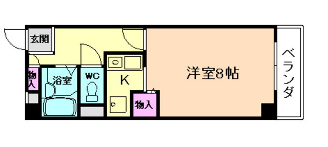 ツインオーク箕面ＩＩ 3階 1K 賃貸物件詳細